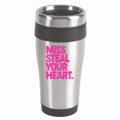 Valentine's Day Miss Steal Your Heart 16oz Travel Tumbler