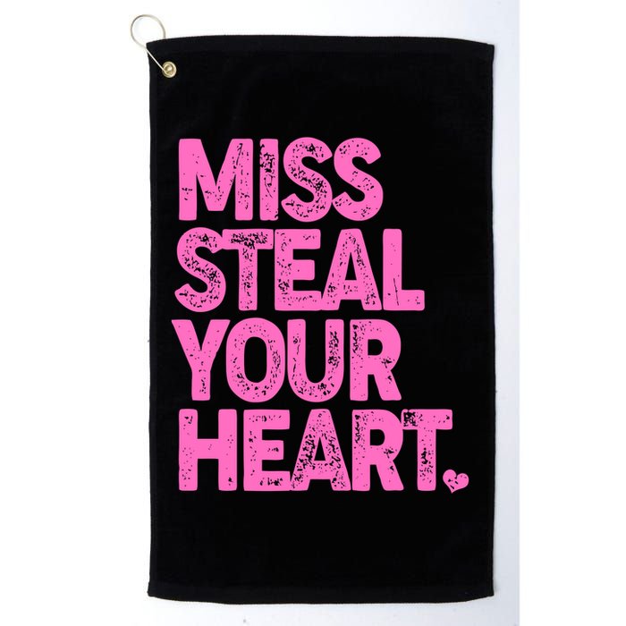 Valentine's Day Miss Steal Your Heart Golf Towel