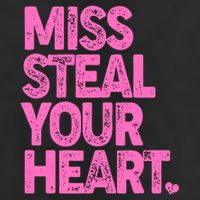 Valentine's Day Miss Steal Your Heart Golf Towel