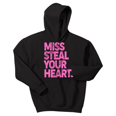 Valentine's Day Miss Steal Your Heart Kids Hoodie