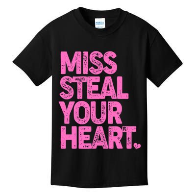 Valentine's Day Miss Steal Your Heart Kids T-Shirt