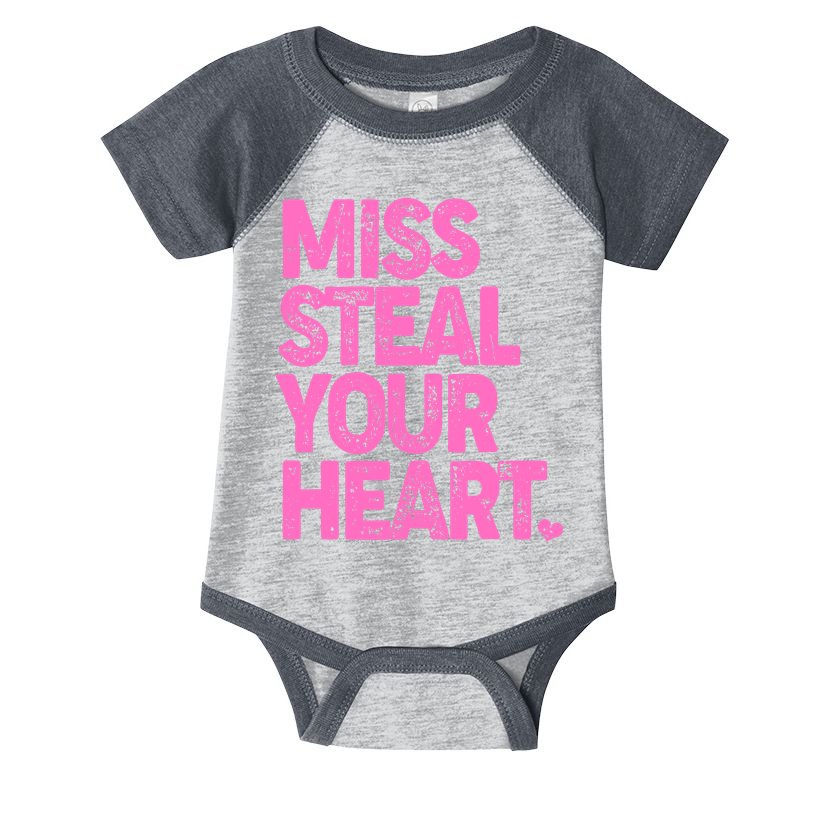 Valentine's Day Miss Steal Your Heart Infant Baby Jersey Bodysuit