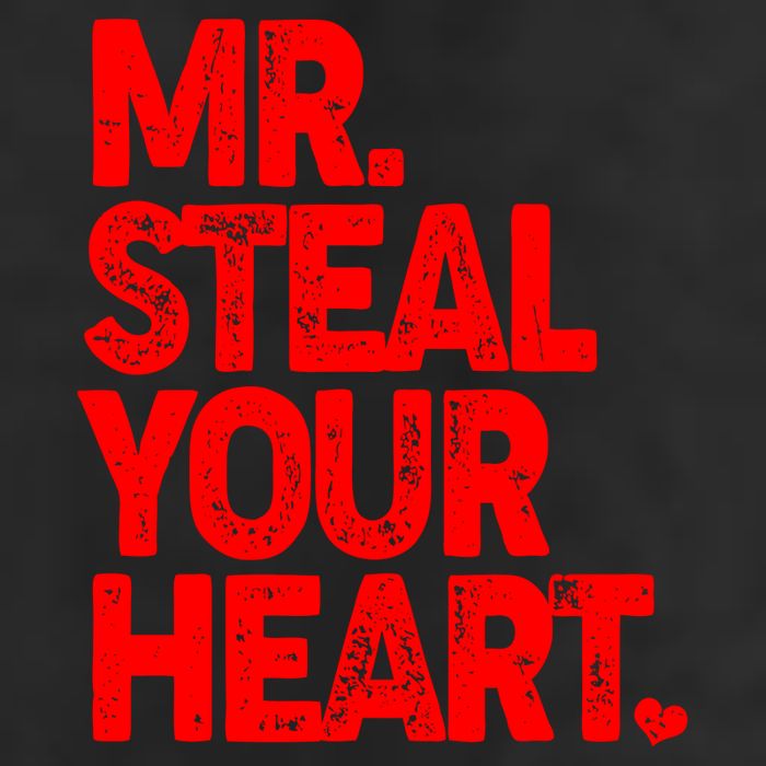 Valentine's Day Mr Steal Your Heart 7 Panel Mesh Trucker Snapback Hat