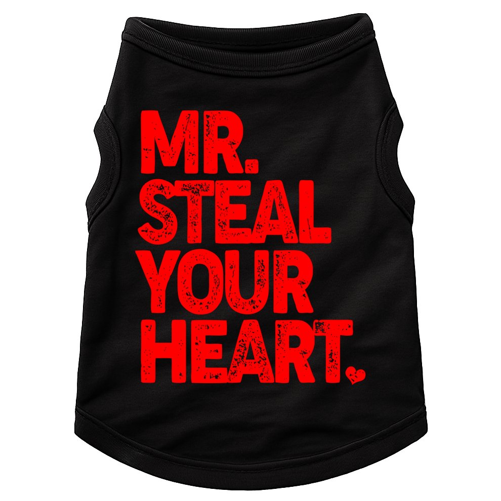Valentine's Day Mr Steal Your Heart Doggie Tank