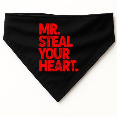 Valentine's Day Mr Steal Your Heart USA-Made Doggie Bandana