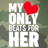 Valentine's Day My Heart Only Beats for Her Matching Couples Legacy Tie Dye Trucker Hat