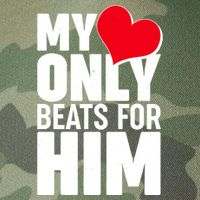 Valentine's Day My Heart Only Beats for Him Matching Couples Legacy Tie Dye Trucker Hat