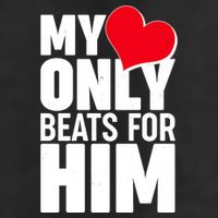 Valentine's Day My Heart Only Beats for Him Matching Couples Adult Drive Performance Visor