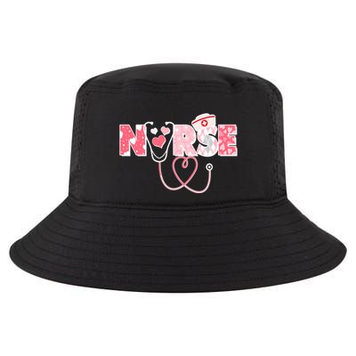 Valentine's Day Nurse Love Cool Comfort Performance Bucket Hat