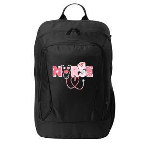 Valentine's Day Nurse Love City Backpack