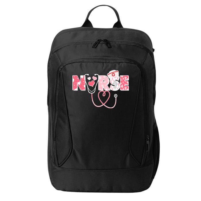 Valentine's Day Nurse Love City Backpack