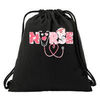 Valentine's Day Nurse Love Drawstring Bag