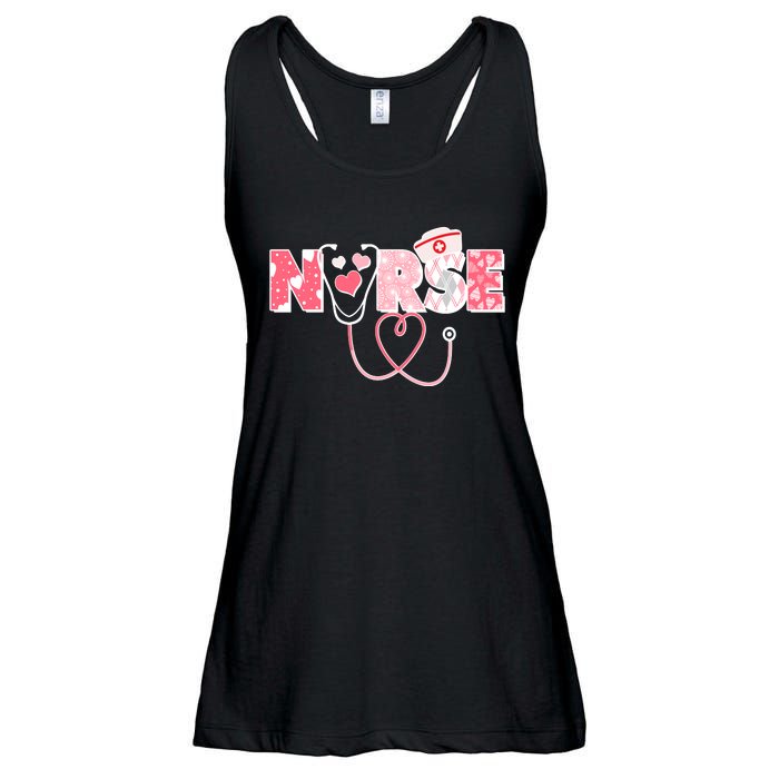 Valentine's Day Nurse Love Ladies Essential Flowy Tank