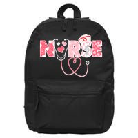 Valentine's Day Nurse Love 16 in Basic Backpack