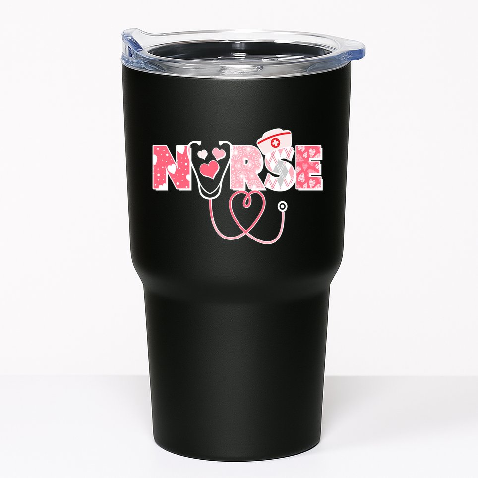 Valentine's Day Nurse Love Tumbler