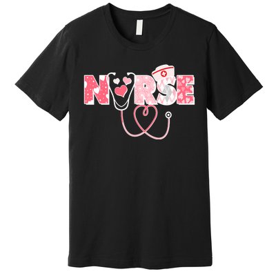 Valentine's Day Nurse Love Premium T-Shirt