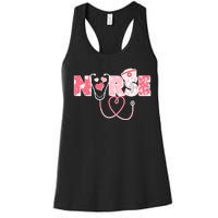 Valentine's Day Nurse Love Women's Racerback Tank