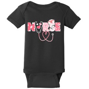 Valentine's Day Nurse Love Baby Bodysuit