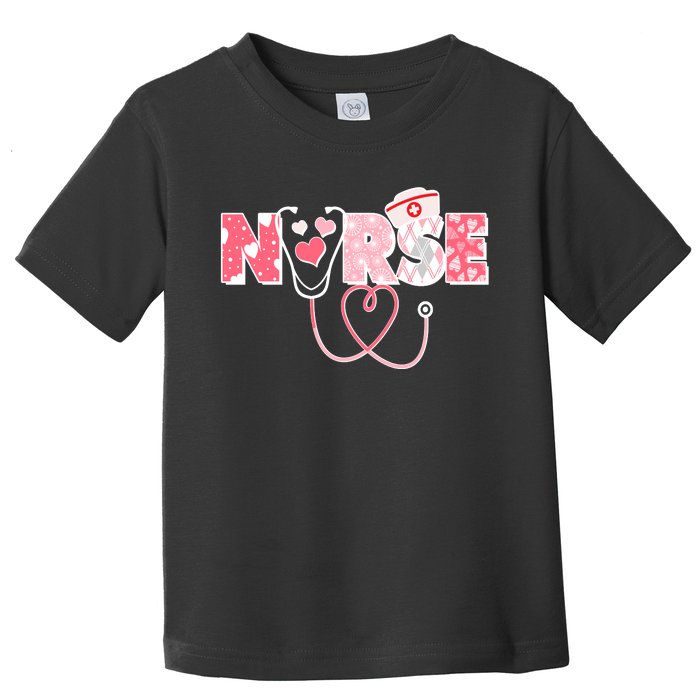 Valentine's Day Nurse Love Toddler T-Shirt