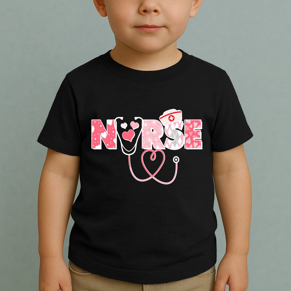 Valentine's Day Nurse Love Toddler T-Shirt