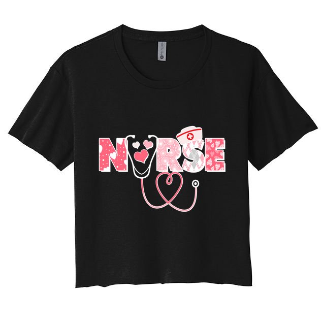 Valentine's Day Nurse Love Crop Top