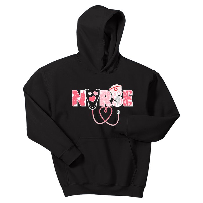 Valentine's Day Nurse Love Kids Hoodie