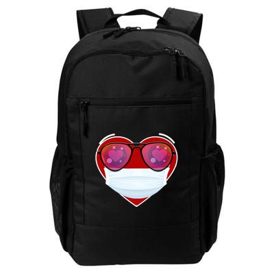Valentines Day Quarantine Mask Heart Backpack