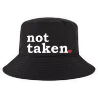 Valentine's Day Relationship Status Not Taken. Single Heart Cool Comfort Performance Bucket Hat