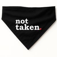 Valentine's Day Relationship Status Not Taken. Single Heart USA-Made Doggie Bandana