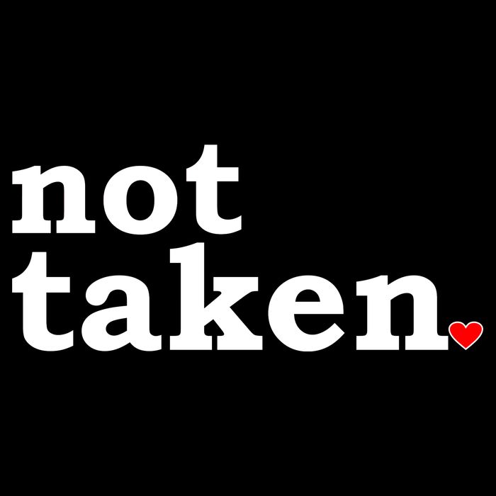 Valentine's Day Relationship Status Not Taken. Single Heart Hoodie