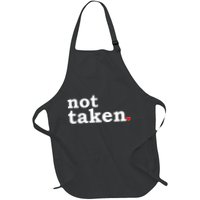 Valentine's Day Relationship Status Not Taken. Single Heart Apron