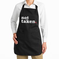 Valentine's Day Relationship Status Not Taken. Single Heart Apron