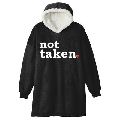 Valentine's Day Relationship Status Not Taken. Single Heart Hooded Wearable Blanket