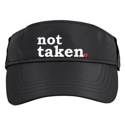 Valentine's Day Relationship Status Not Taken. Single Heart Adult Drive Performance Visor