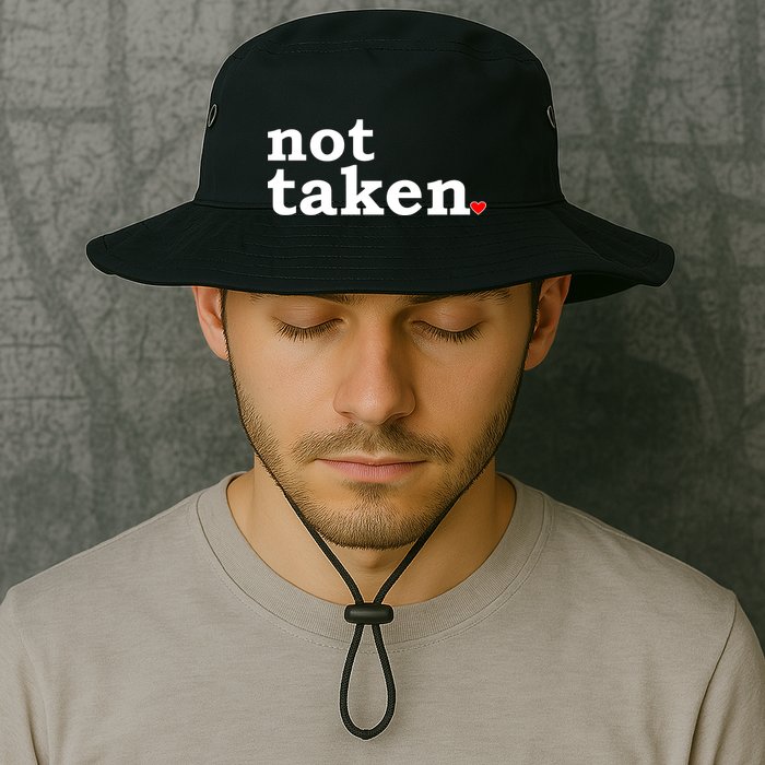 Valentine's Day Relationship Status Not Taken. Single Heart Bucket Hat