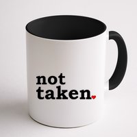 Valentine's Day Relationship Status Not Taken. Single Heart Mug