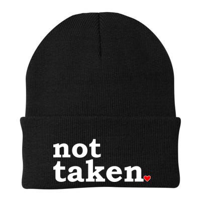 Valentine's Day Relationship Status Not Taken. Single Heart Beanie
