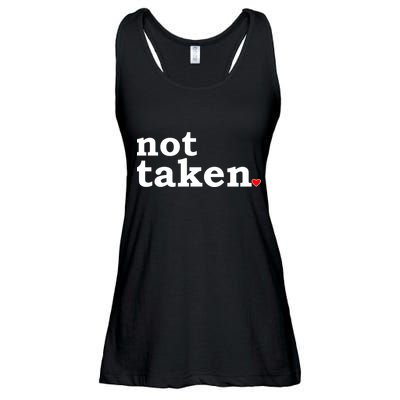 Valentine's Day Relationship Status Not Taken. Single Heart Ladies Essential Flowy Tank