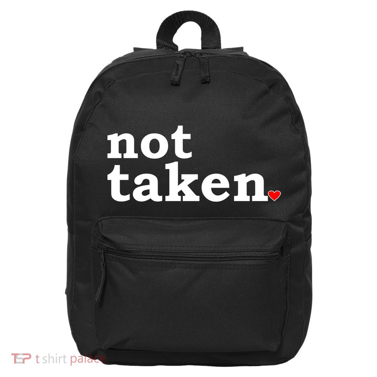 Valentine's Day Relationship Status Not Taken. Single Heart 16 in Basic Backpack