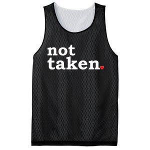 Valentine's Day Relationship Status Not Taken. Single Heart Mesh Reversible Basketball Jersey Tank