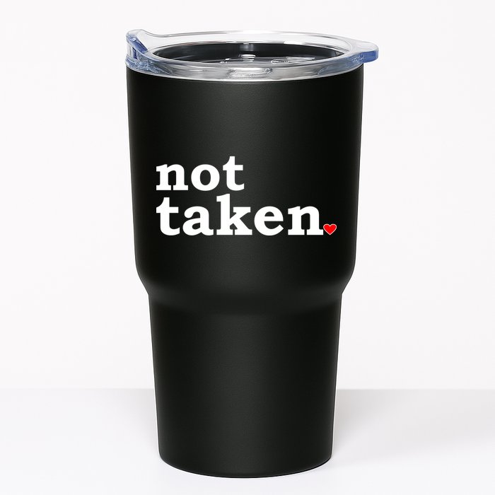 Valentine's Day Relationship Status Not Taken. Single Heart Tumbler