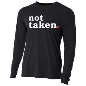 Valentine's Day Relationship Status Not Taken. Single Heart Cooling Performance Long Sleeve Crew