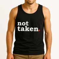 Valentine's Day Relationship Status Not Taken. Single Heart Tank Top