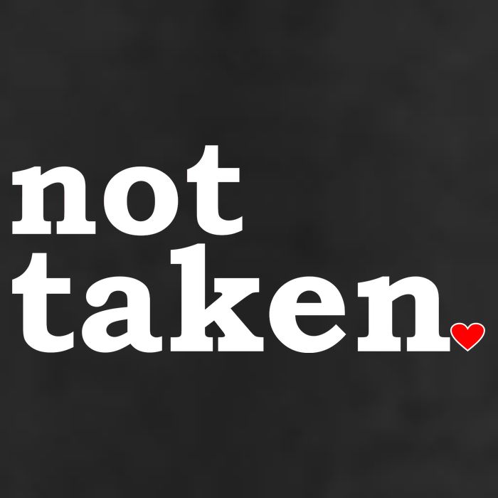 Valentine's Day Relationship Status Not Taken. Single Heart Microfiber Hand Towel