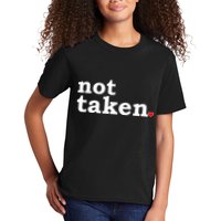 Valentine's Day Relationship Status Not Taken. Single Heart Kids T-Shirt