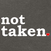 Valentine's Day Relationship Status Not Taken. Single Heart Cotton Canvas Backpack