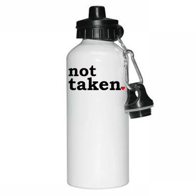 Valentine's Day Relationship Status Not Taken. Single Heart Aluminum Water Bottle