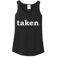 Valentine's Day Relationship Status Taken. Heart Ladies Essential Tank