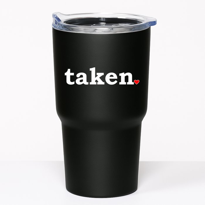 Valentine's Day Relationship Status Taken. Heart Tumbler