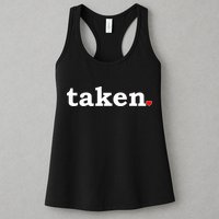 Valentine's Day Relationship Status Taken. Heart Womens Tank Top